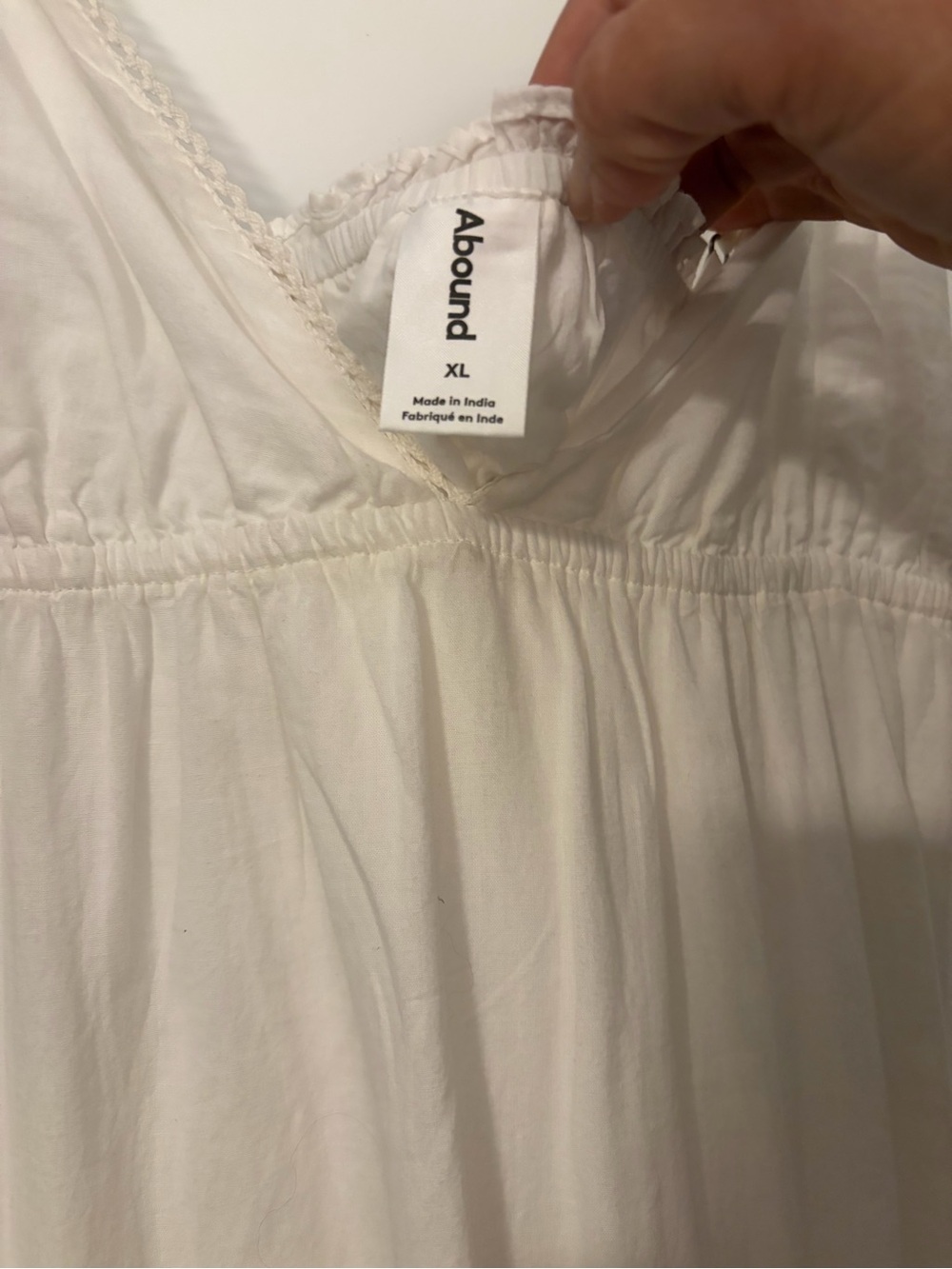 Abound Cream Cotton Spaghetti Strap Sundress